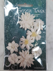 GREEN TARA FLOWERS - RUSTIC FL - WHITE RF8Wh